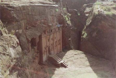 Iglesia excavada en Lalibela